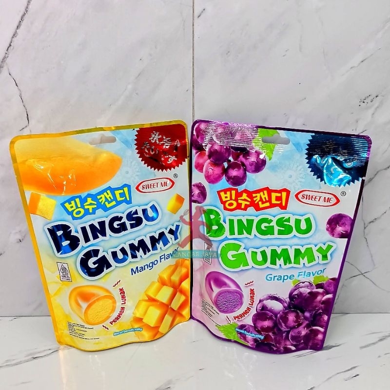 

Permen Lunak Bingsu Gummy Rasa Manggo Dan Grape