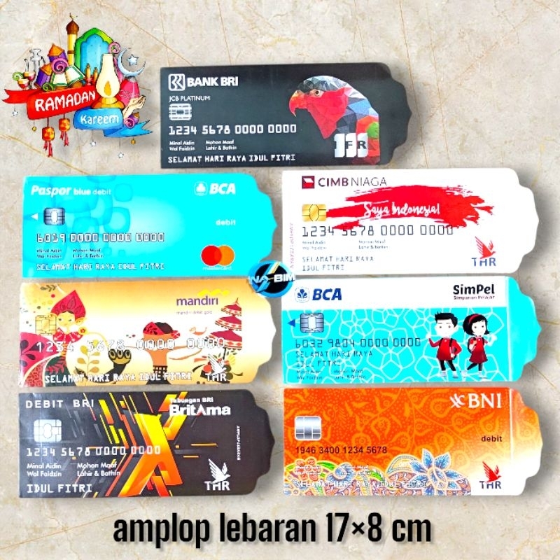

Angpao lebaran amplop lebaran karakter ATM ukuran L / panjang isi 10 lembar 1 karakter