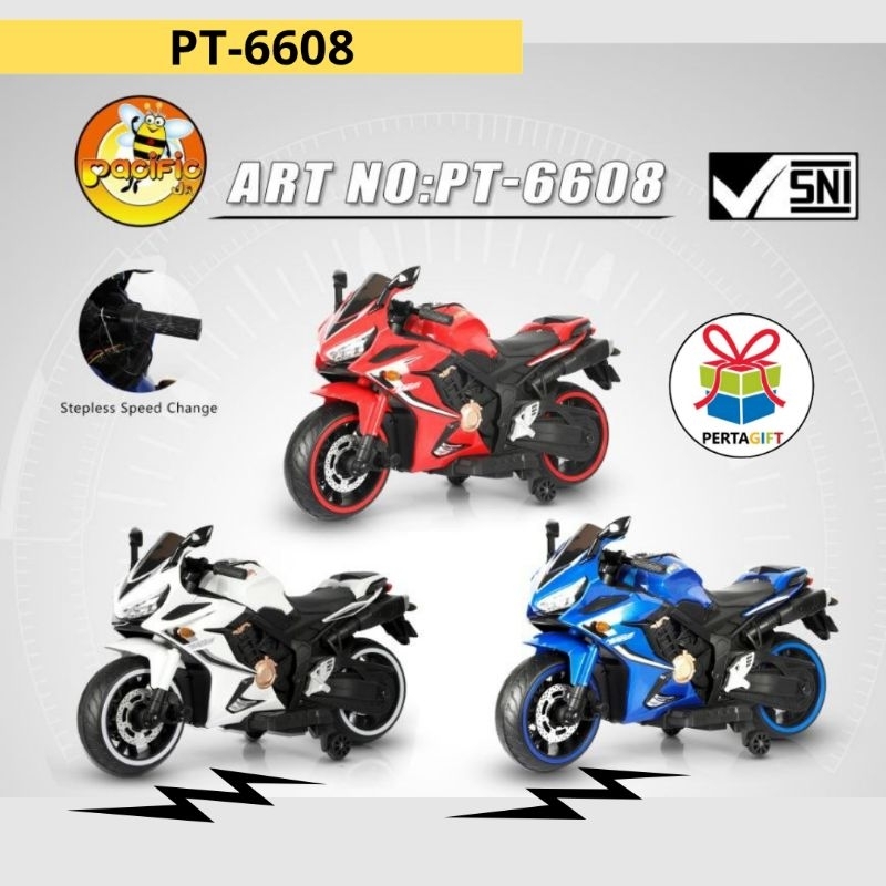 Pacific JR RC MOTORCYCLE PT-6608 Motor Remot Mainan Anak