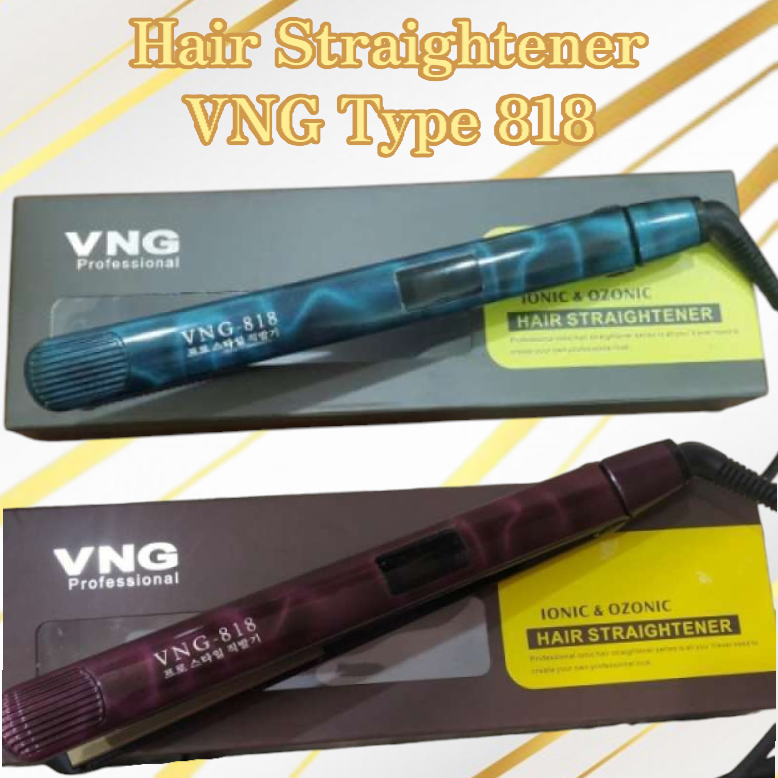 Catok / Hair Straightener VNG Pro 818 Ion + Ozone & Multifunction (Multifungsi)