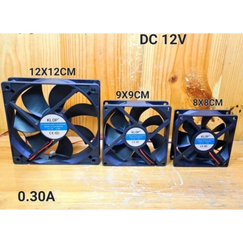 Kipas dc 12V  8cm-12cm Fan dc 12V