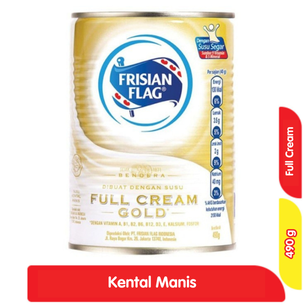 

Frisian Flag Kental Manis Full Cream Gold 490 g