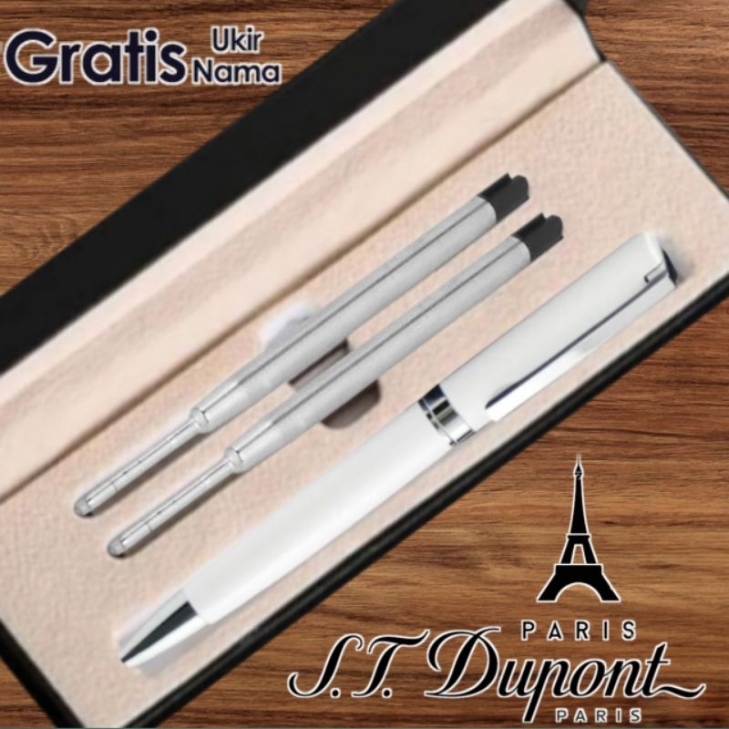 

Ballpoint Giftset Pen Pulpen St Dupont Gratis Grafir Nama/Logo
