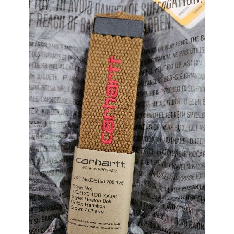 SABUK IKAT PINGGANG GESPER CARHARTT COKLAT SECOND ORIGINAL