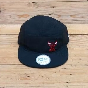 TOPI NEW ERA 5 PANEL NBA CHICAGO BULLS BLACK ORIGINAL