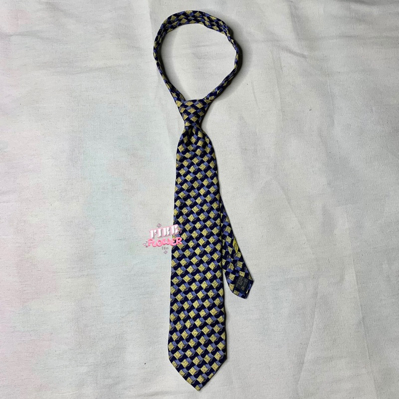 PRELOVED ERMENEGILDO ZEGNA EXCLUSIVE SILK NECK TIE - DASI VINTAGE - DASI FORMAL - FORMAL NECKTIE - S