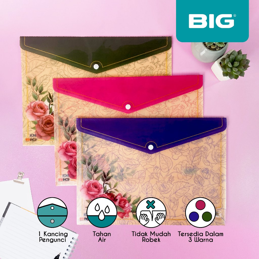 

1 Pcs BIG Map Kancing 1 Rose Motif Bunga Mawar/ Map Dokumen Kancing 1 Rose Motif Bunga Mawar F4 Horisontal MF-8701