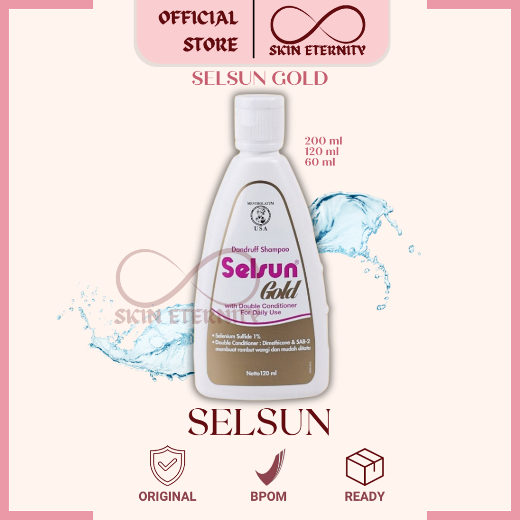 SELSUN Gold Shampoo Anti Ketombe BPOM Sampo