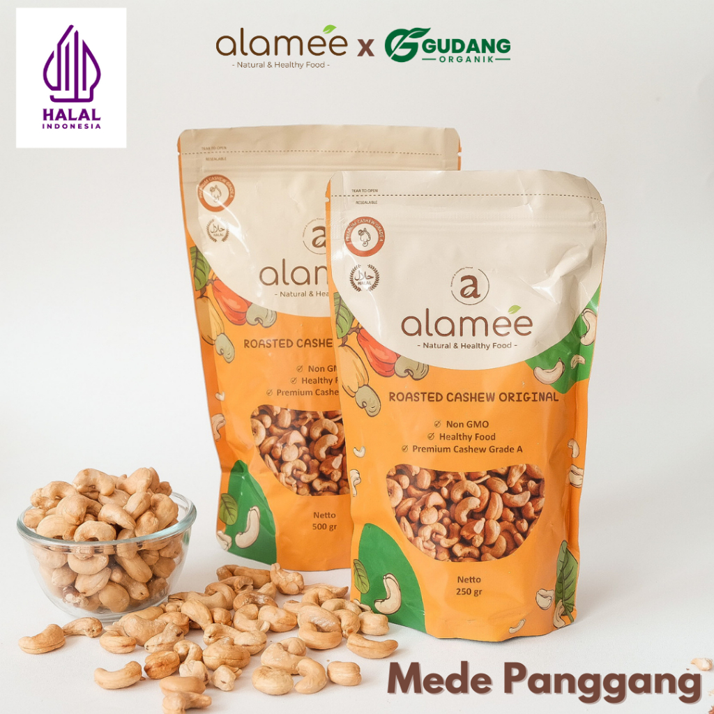 

Kacang Mede Panggang Roasted Cashew Nut Oven Pure Kacang Mete Mente Matang Cemilan Diet Sehat