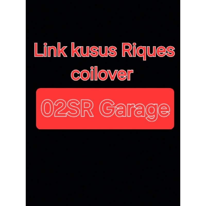 link kusus riques by coilover depan + per sigra