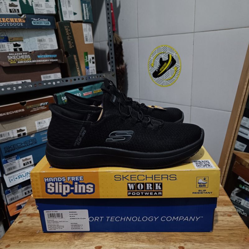 Skechers Slip On Summits - Key Pace Black / SR - Colsin Full Black