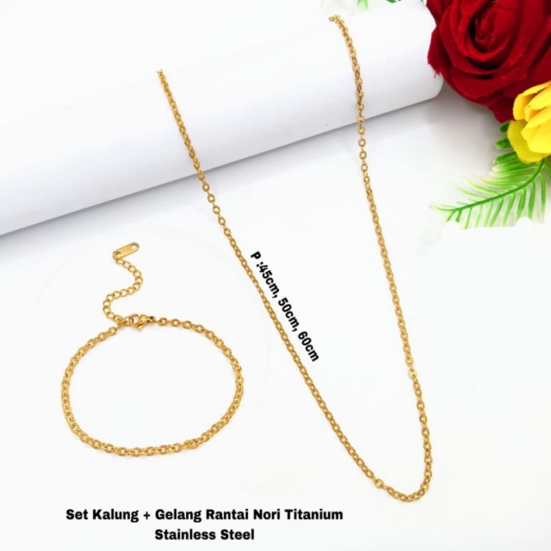 Kalung Nori Titanium / Gelang Nori Titanium
