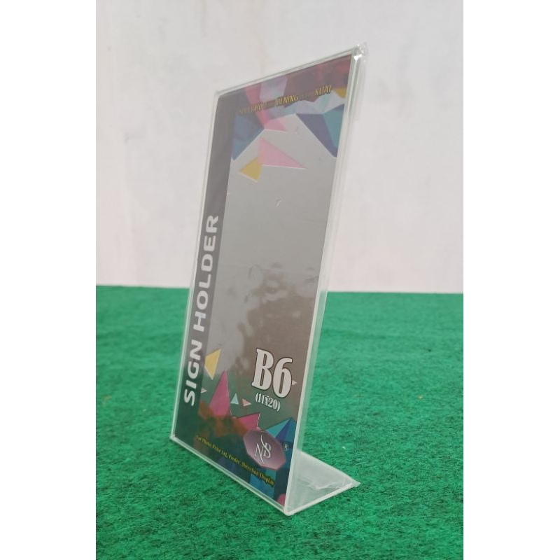

Sign Holder Acrylic L - B6 (11x20cm)