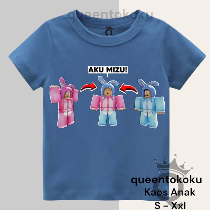 Baju Mipan Zuzuzu MIZU Akudav gam roblox kesukaan anak anak lelaki dan perempuan