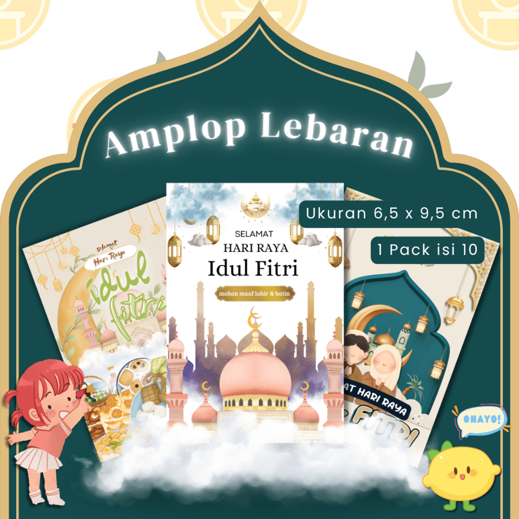 

AMPLOP LEBARAN 2025 - MURAH MERIAH ISI 10PCS