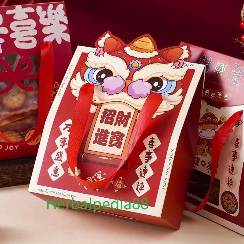 

Paper Bag Hampers Imlek Sincia Tahun Ular Goodie Bag Tas Kado Merah Chinese New Year