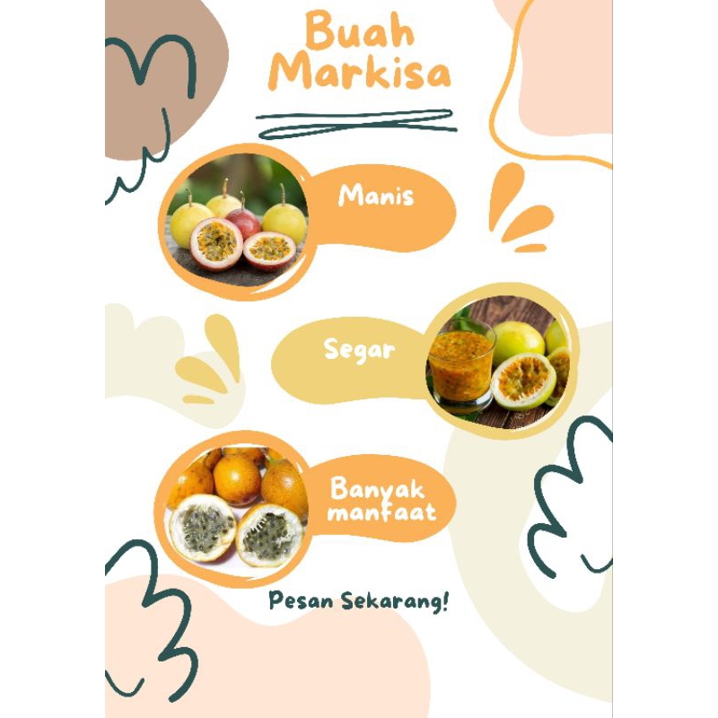 

Buah Markisa Kemasan 1 kg Bisa COD