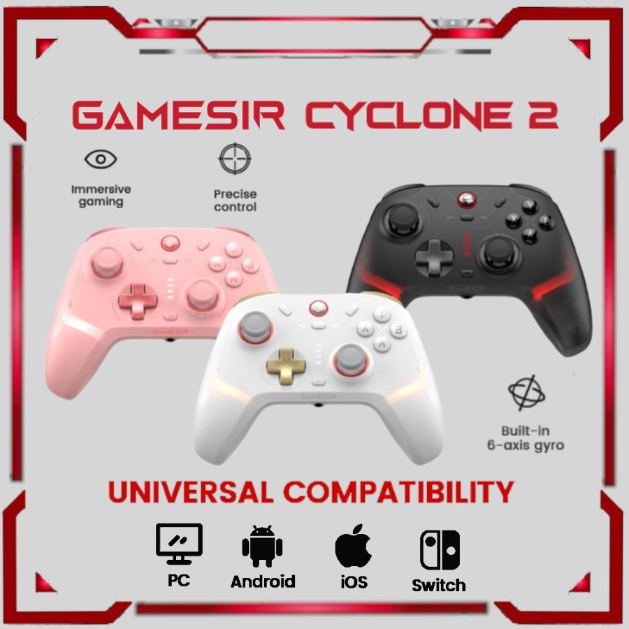 GameSir T4 Cyclone Pro / Cyclone 2 Mobile Gaming Controller Gamepad Hall Effect Joystick for iOS And