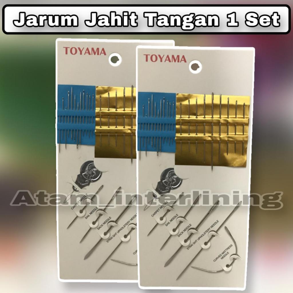 Jarum Jahit Tangan 1 Set TOYAMA | Assorted Needle Compacts Jarum Jahit Baju, Celana, Kasur, Terpal, 