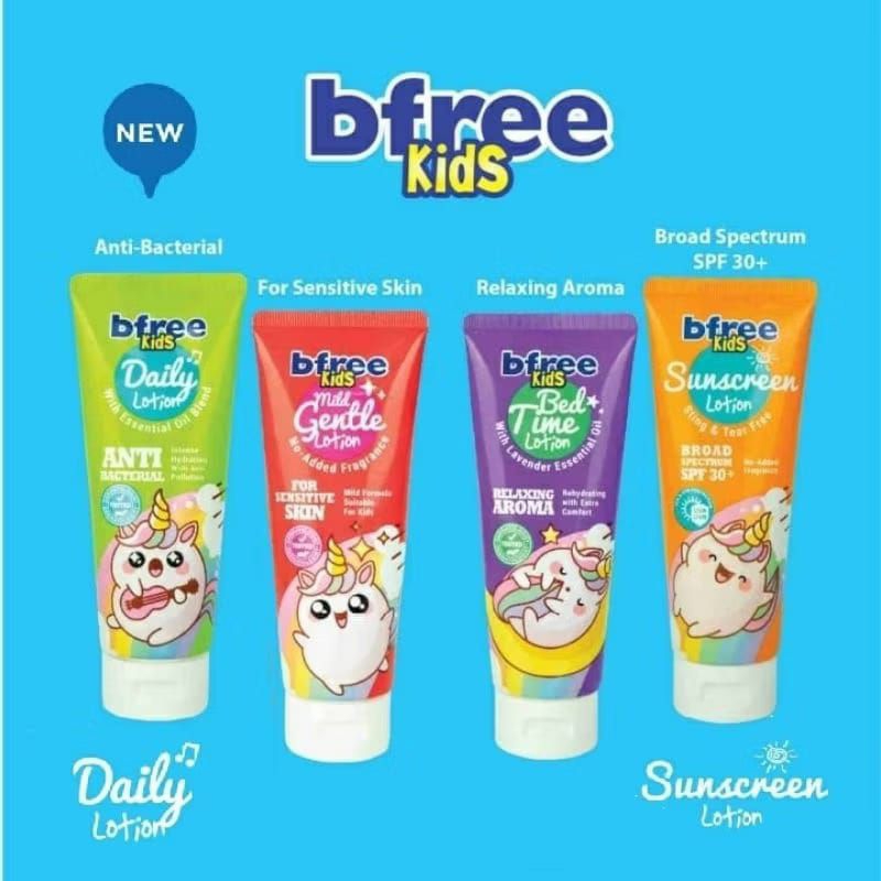 Bfree Kids Sunscreen / Bfree Kids Lotion 100ml / Sunscreen Anak / Bfree Kids Sunscreen Lotion Spf 30