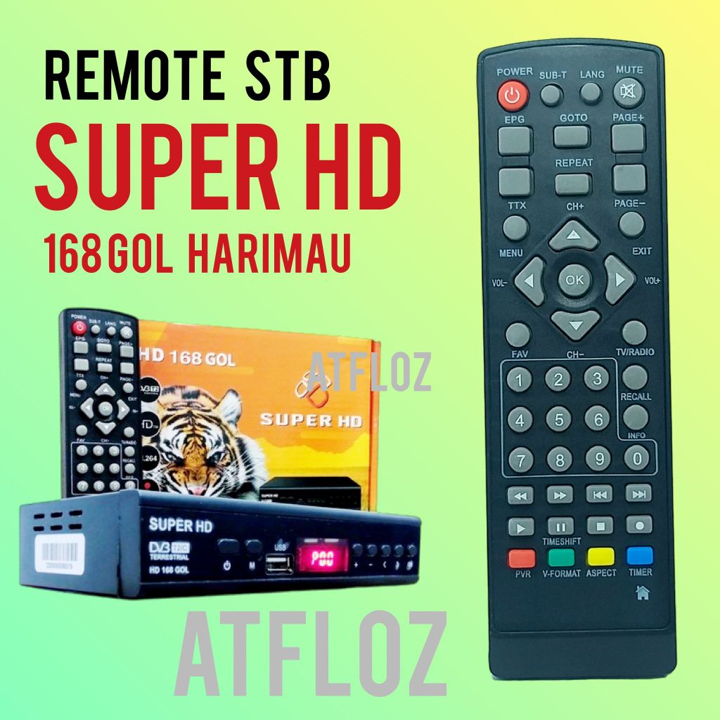 remote stb super hd 168 gol harimau