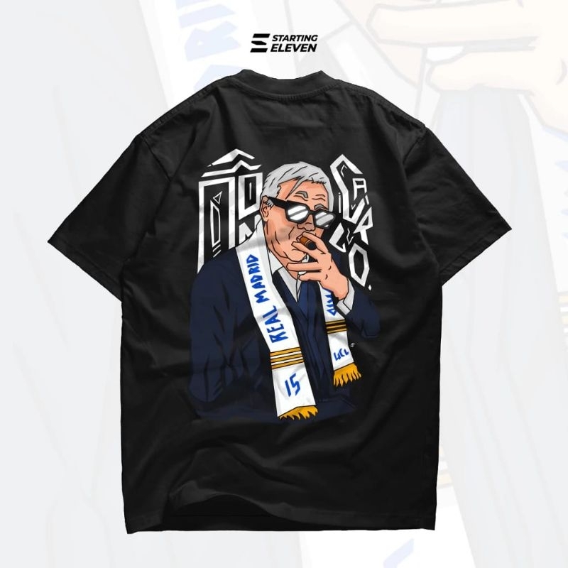 Starting Eleven T-Shirt Hitam Hala Madrid