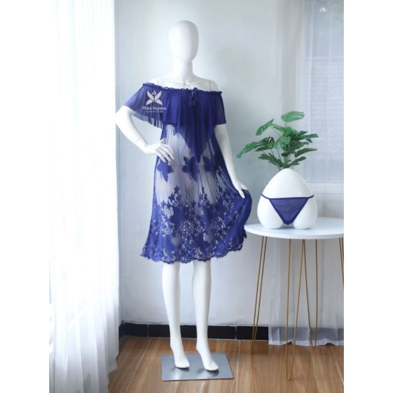 Miss Isyana BST42 Lingerie Shabrina Lingerie Transparan Baju Tidur Seksi Wanita Baju Dinas Depan Sua