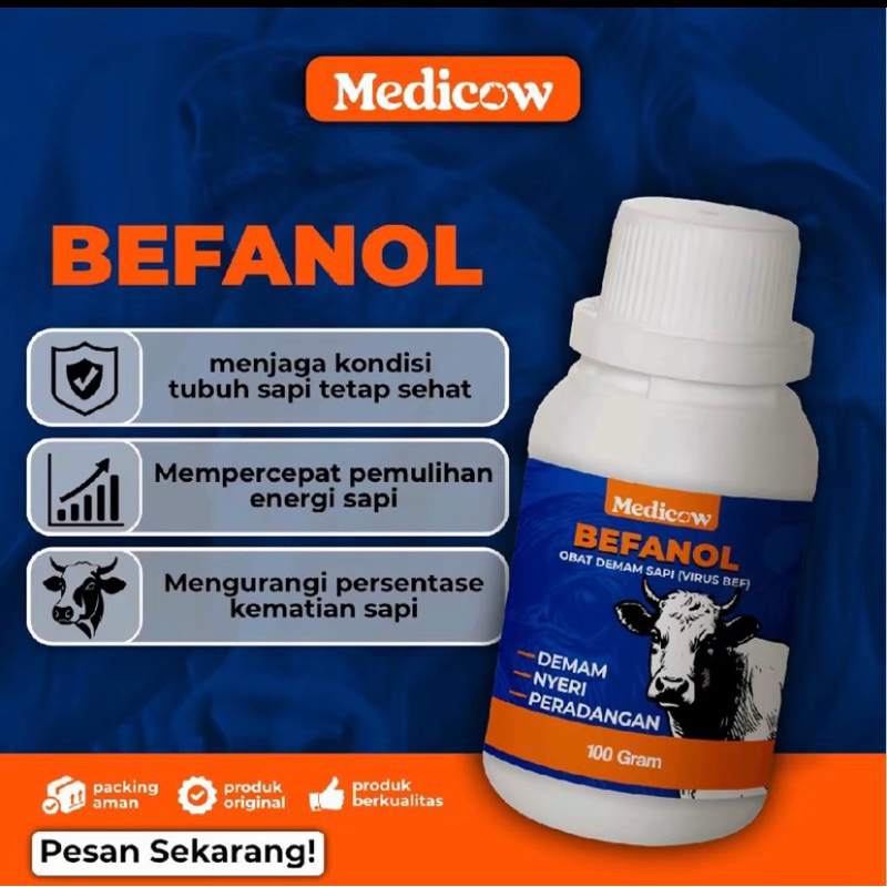 Obat Demam Sapi (Virus Bef) Medicow Befanol