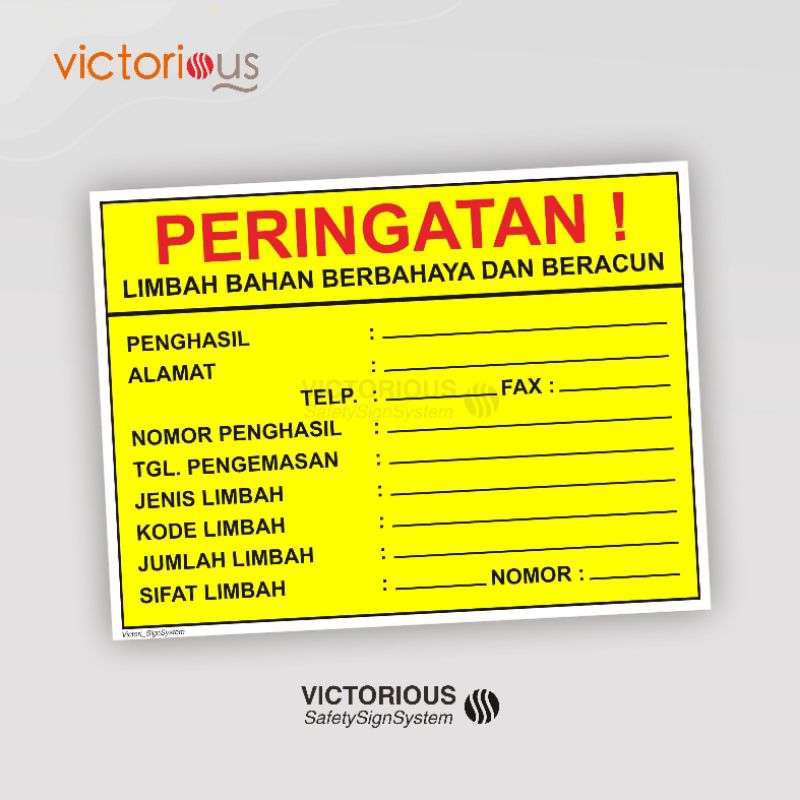 

Sticker Label Limbah B3 | Hazardous Material Sticker Label