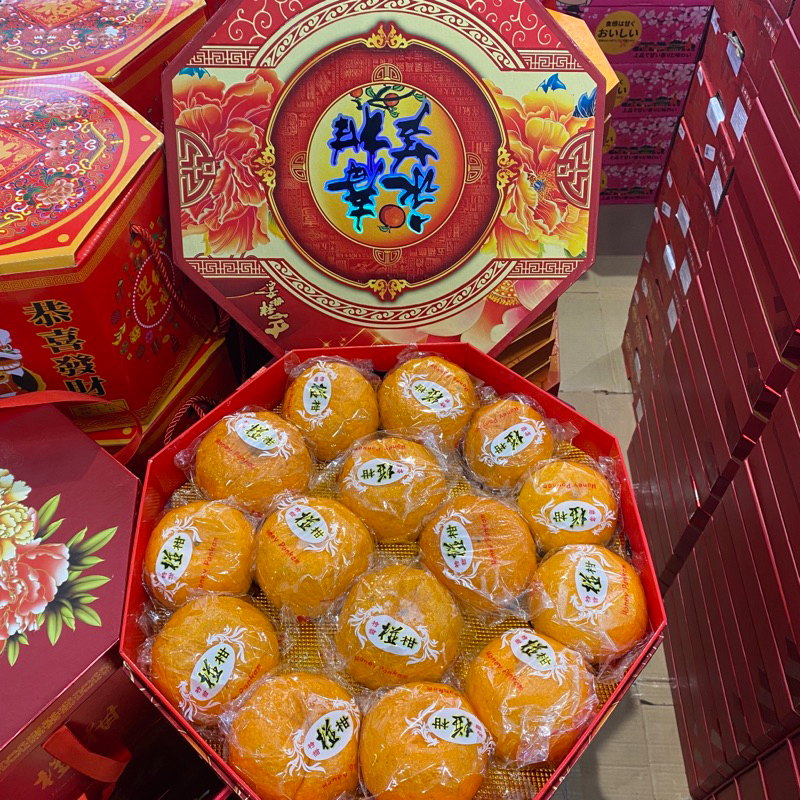 hampers imlek jeruk ponkam taiwan segi 8 | Buah jeruk ponkam manis gift box segi 8 isi 15s