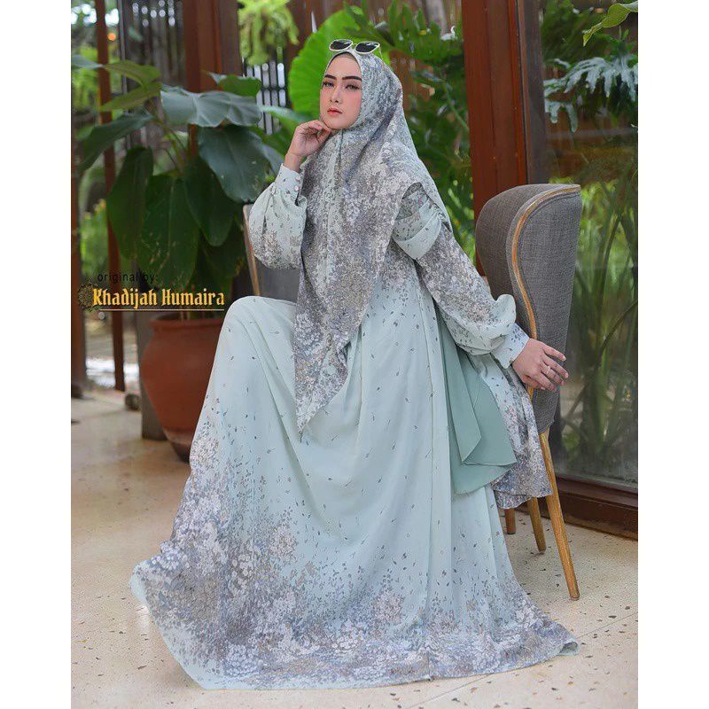 Azura dress 3set hijab,Adinda syari