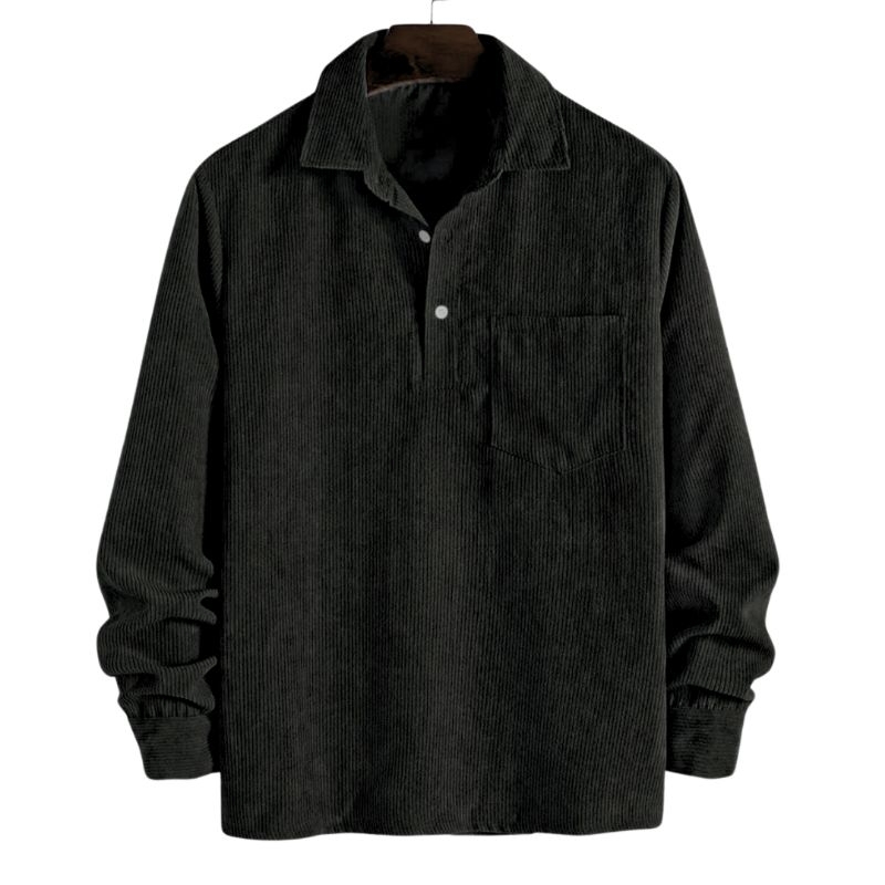 Corduroy polo bigsize
