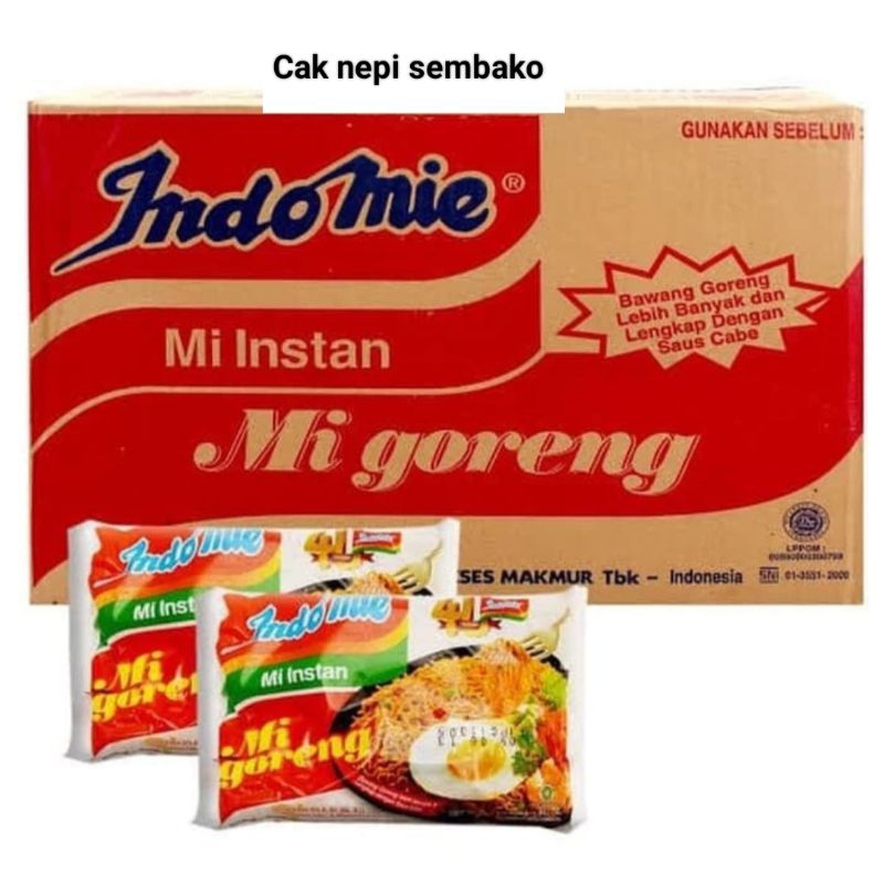 

Indomie Mi goreng 1dus 40pcs