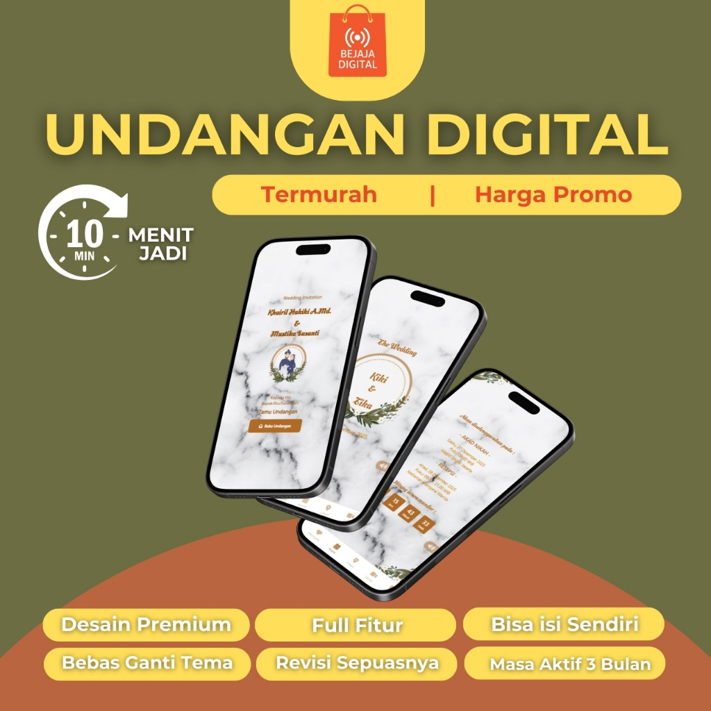 Undangan Digital Website - Wedding Invitation Elegant