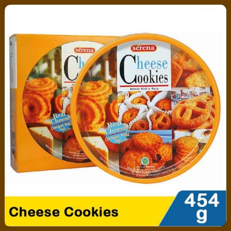 

Serena Cheese Cookies 454g Kaleng Biscuits Keju