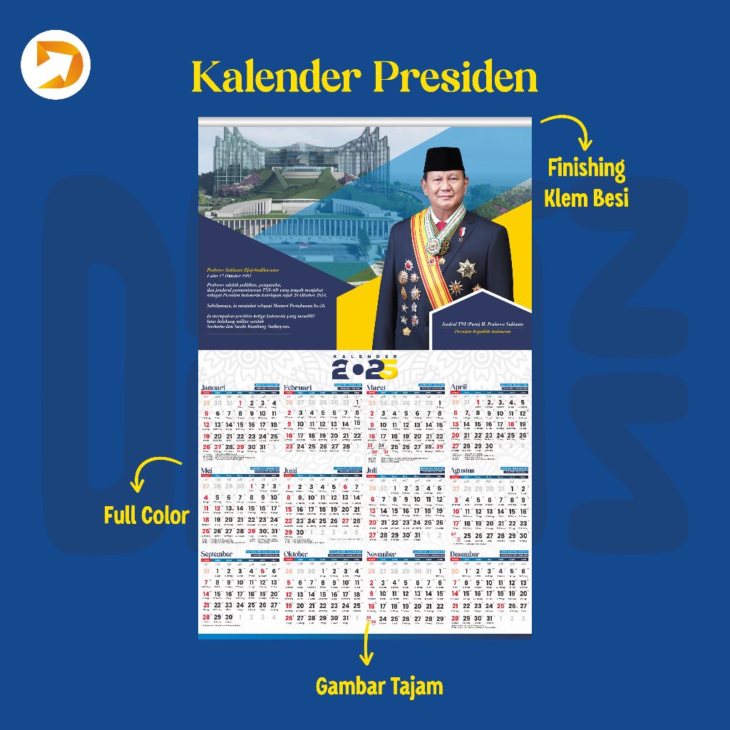 

Kalender 2025 Presiden Prabowo