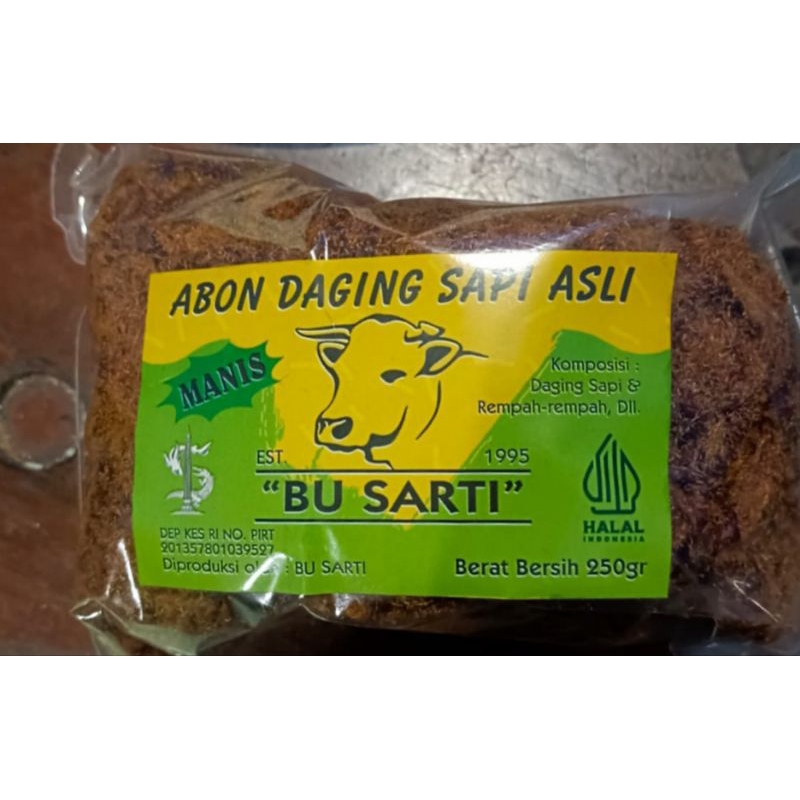 

abon daging sapi asli ada pedas dan manis