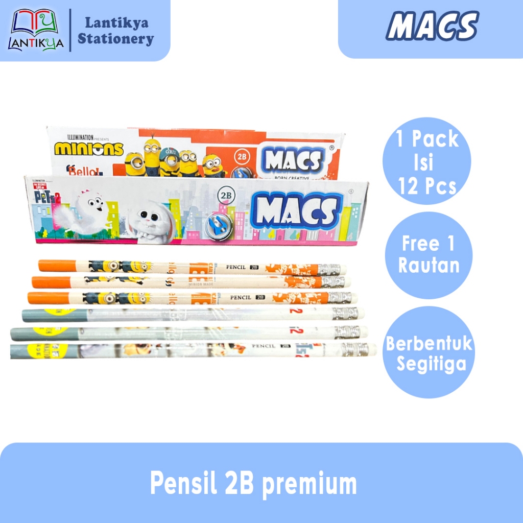 

Pensil premium MACS Pensil 2B