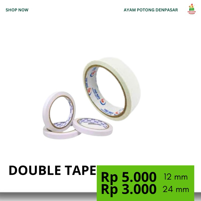 

LAKBAN BENING 24mm/42mm || isolasi kecil 12mm || DOUBLE TAPE 12mm/24mm