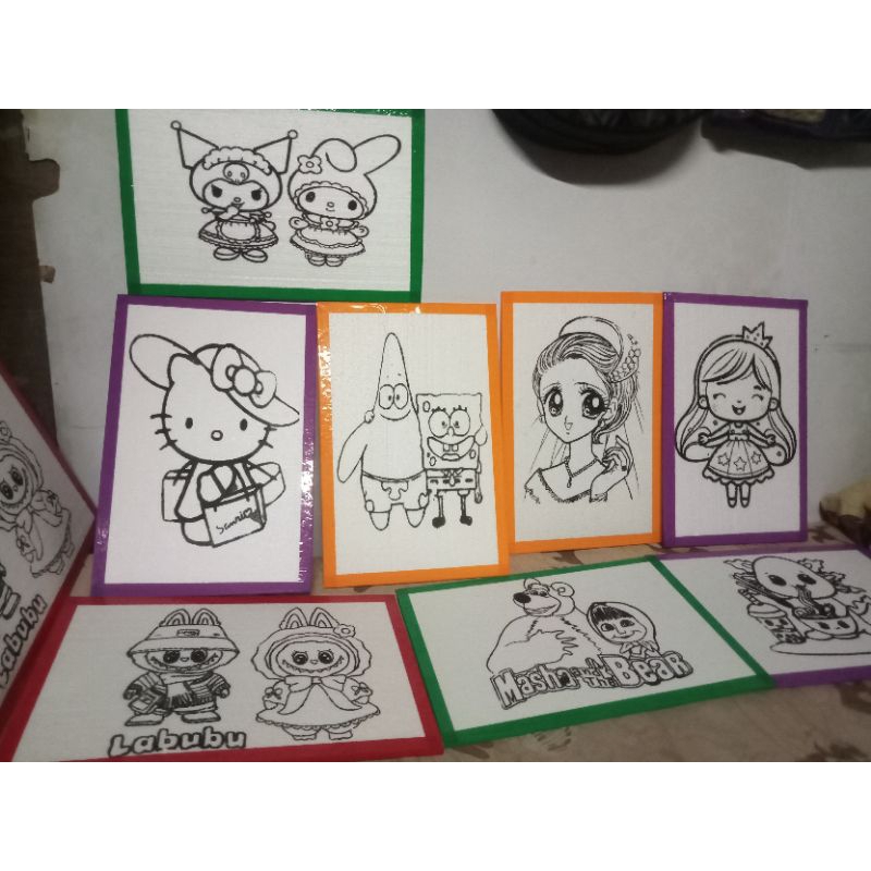 

Paket 50 styrofom lukis list lakban