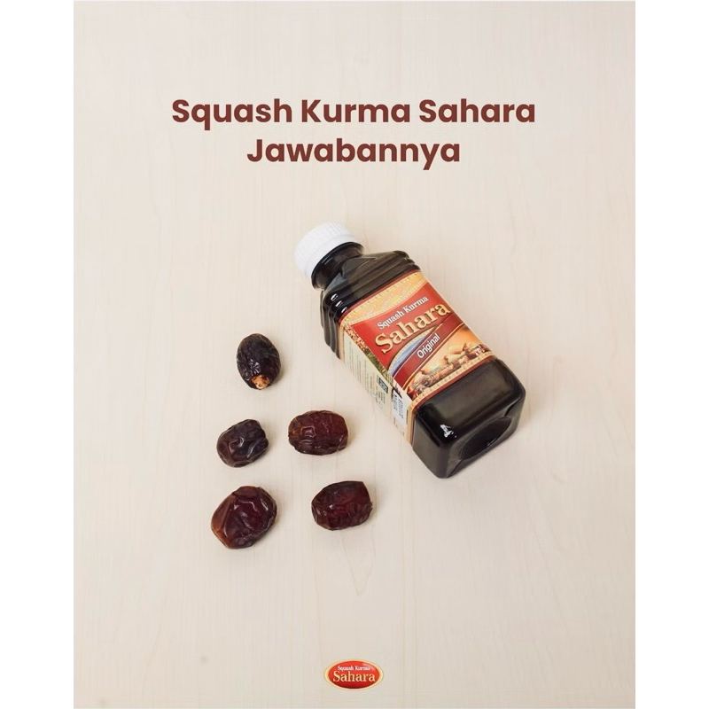 

Sari Kurma Sahara Squash Kurma Original 330 Gram