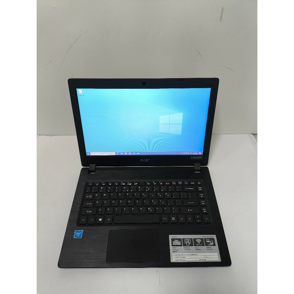 Laptop second acer aspire 3 slim a314-32 pakai intel QuadCore N4120 ram udah 8gb dan pakai ssd 256gb