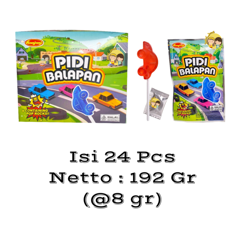 

GROSIR - Permen Mobil Balapan 24 x 8 Gr Rasa Strawberry by Jadoel_Snack