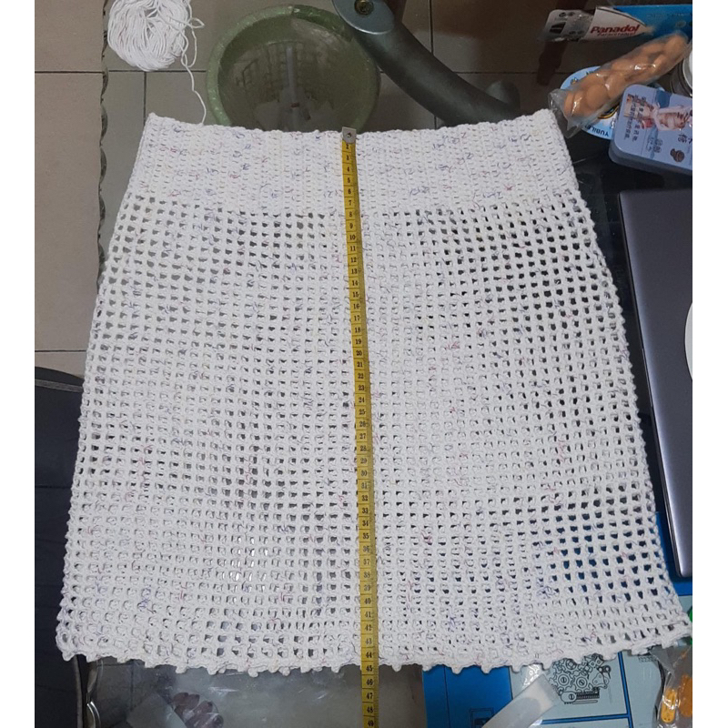 Crochet Midi Skirt Rok Midi Rajut