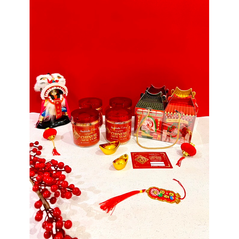 

QUADRUPLE Hampers Imlek Chinese New Year Kue Kering Bingkisan Cookies