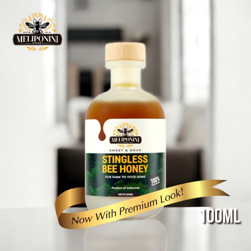 

Madu Meliponini 100ML - Stingless bee honey - Madu dengan propolis alami- madu trigona/kelulut/itama