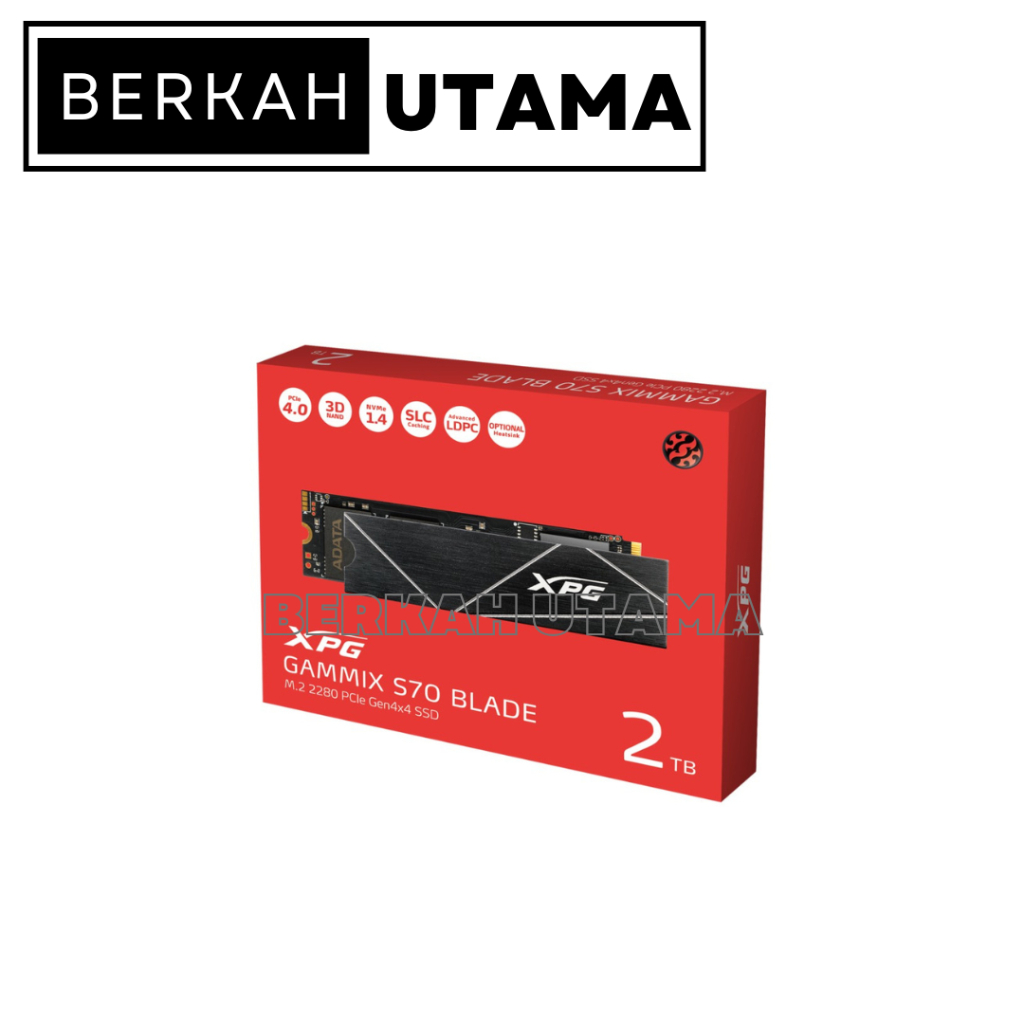 SSD ADATA XPG GAMMIX S70 BLADE 2TB - SSD M.2 PCIE NVME GEN4x4