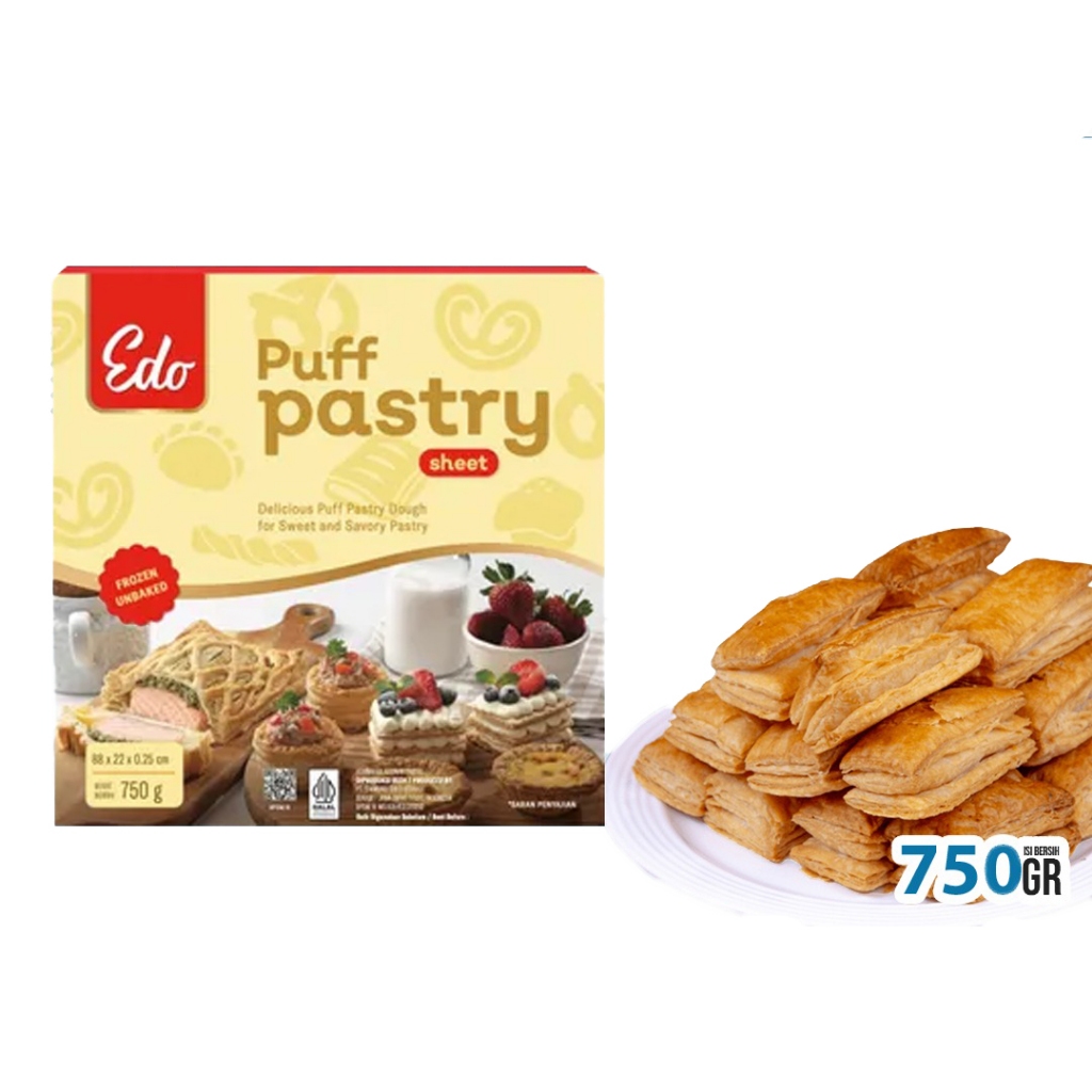 

Edo Puff Pastry Sheet | Kulit Pastri 750 Gram