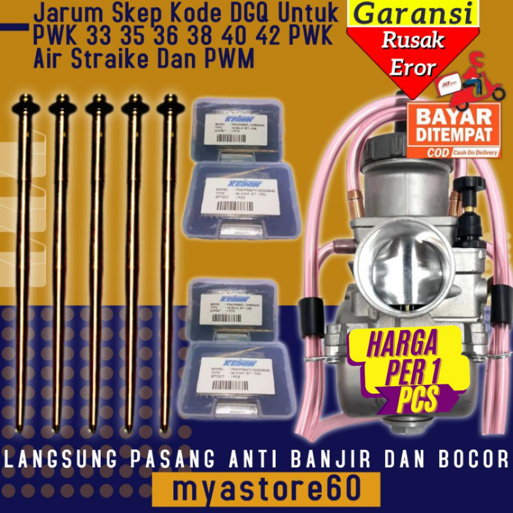 Jarum Skep Sekep DGQ Karburator Karbu Karbulator Carbu Carburator PWK Airstrike AS QAS 33 34 35 36 3