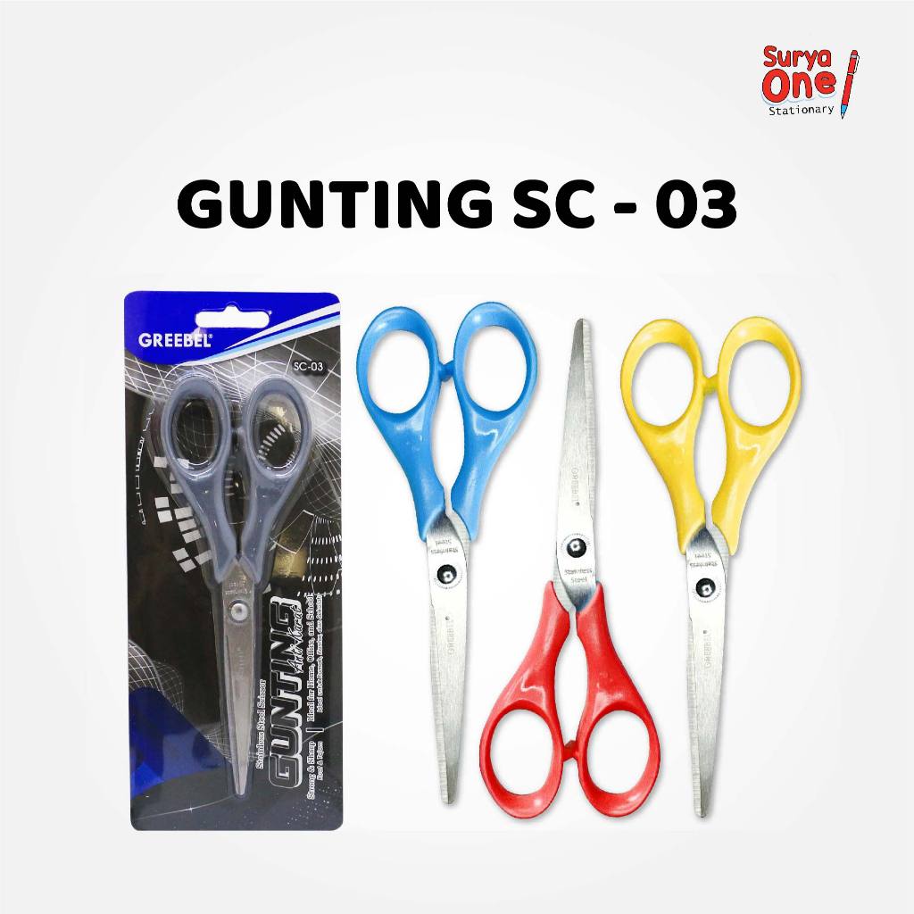 

VEMILO Gunting Stainless Tajam / Gunting SC-03 /Gunting Kertas Sekolah Kantor Greebel